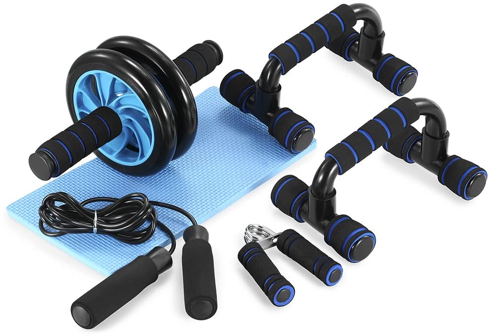 6 Piece Portable Home Gym Kit (Blue)